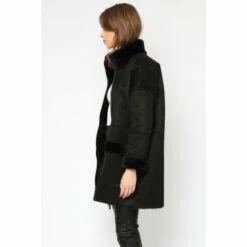 Religion Black Black Faux Sheepskin Radiant Zip Coat With Patch Pockets 3 Religion Black Black Faux Sheepskin Radiant Zip Coat With Patch Pockets -Religion Shop unnamed file 883