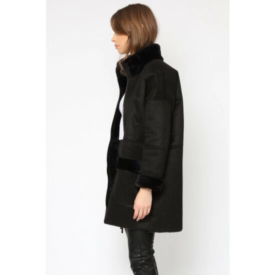 unnamed-file-883.jpg Religion Black Black Faux Sheepskin Radiant Zip Coat With Patch Pockets -Religion Shop unnamed file 883