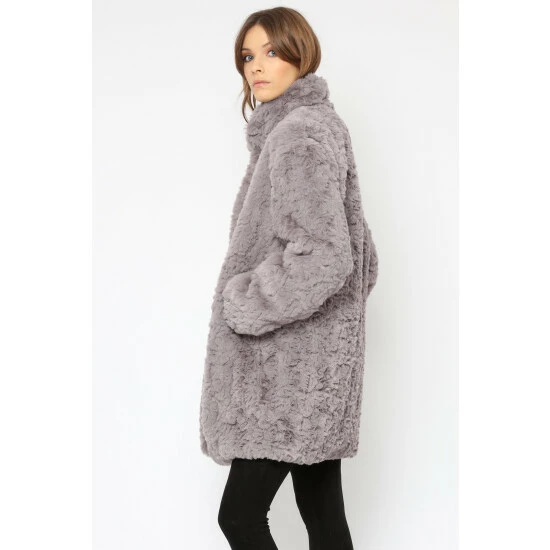 Religion Grey Super Soft And Fluffy Silent Fur Coat 2 Religion Grey Super Soft And Fluffy Silent Fur Coat - Image 2