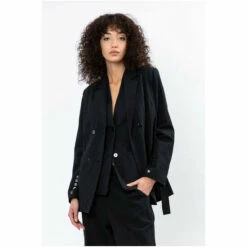 Religion Black Belted Double Breasted Dash Blazer