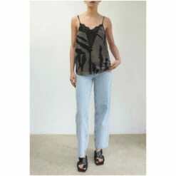 Religion Black Camisole With Stud And Lace Trims -Religion Shop unnamed file 942