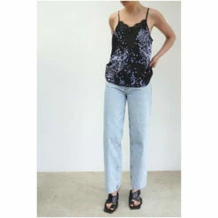 Religion Black Camisole With Stud And Lace Trims -Religion Shop unnamed file 943