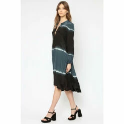 Religion Blue A Line Midi Shirt Dress In Tie Dye -Religion Shop unnamed file 952
