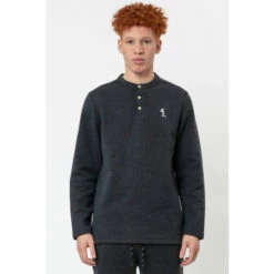 Religion Blue Winter Weight Jersey Polo Shirt